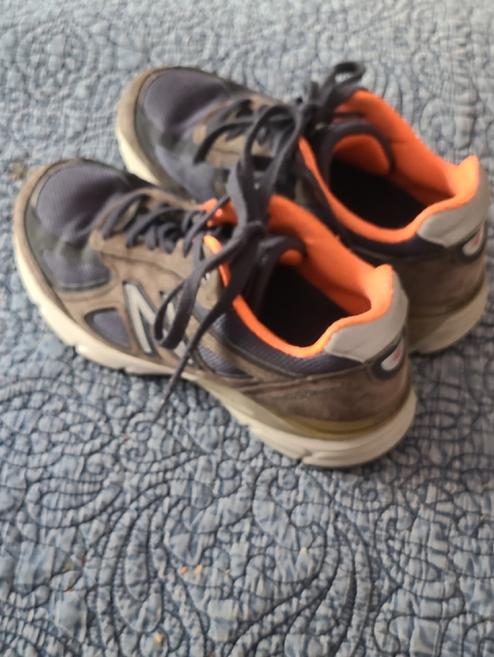 New Balance 990v4 Black with Orange Accents